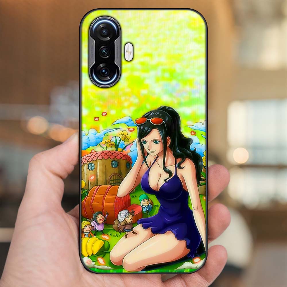 Ốp lưng Xiaomi K40 Gaming viền đen in hình Nico Robin One Piece Đảo Hải Tặc