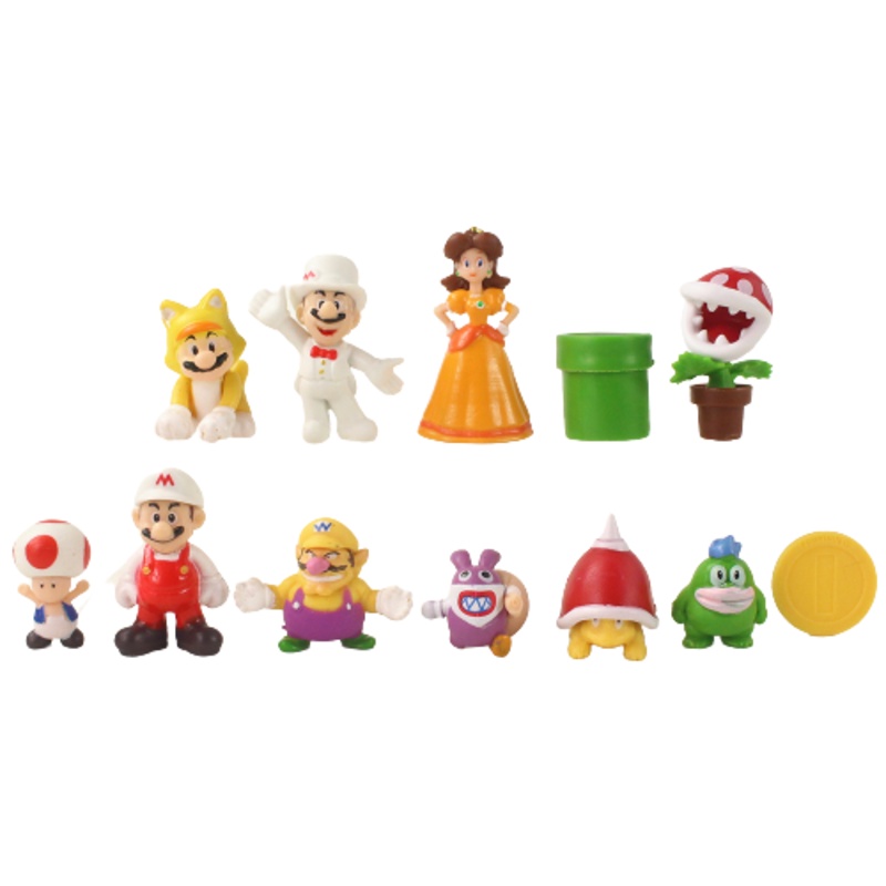 Set 48 Mô Hình Nhân Vật Super Mario Bros Luigi Trang Trí Bánh Kem