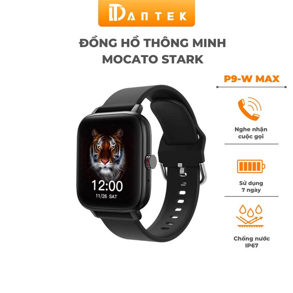 Đồng Hồ Thông Minh MOCATO STARK P9-W MAX Smart Watch Series Chống Nước Nghe Gọi Phát Nhạc Bảo Hành 12 Tháng Chính Hãng