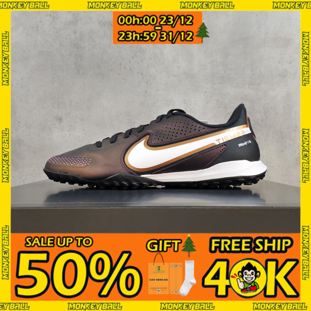 GIÀY BÓNG ĐÁ CHÍNH HÃNG Nike Tiempo Legend 9 Academy TF - DR5985-510 - Nâu Tím
