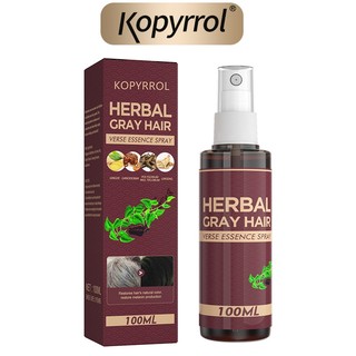 Chai xịt thảo dược KOPYRROL kích thích mọc tóc màu đen / xám chuyên dụng 100ml
