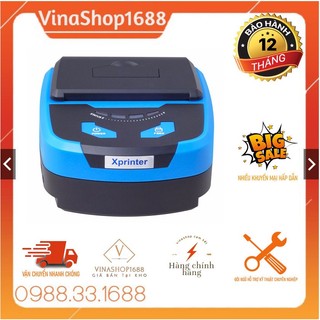 Máy in không dây cầm tay Bluetooth Xprinter P810, khổ 80mm. Tặng 2 cuộn K80