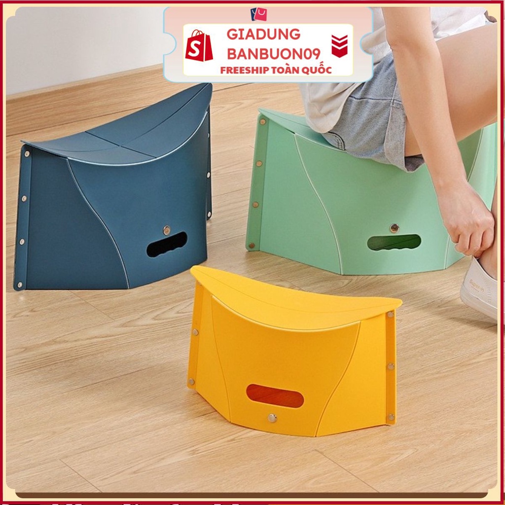Ghế xếp đa năng, đôn thể gấp gọn giadunghanoi39, CHẤT LIỆU nhựa hình thỏi vàng có thể điều chỉnh thu gọn, BẢO HÀNH 5 NĂM