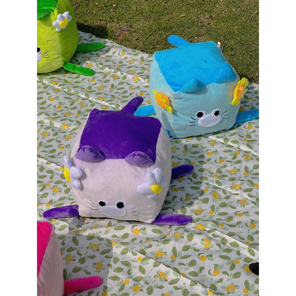 Mè Léo Đáng Yêu 18x18x18cm - gấu bông đình may