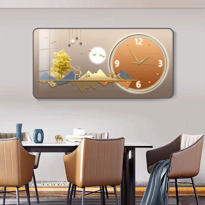 Tranh Đồng Hồ Treo Tường Tráng Gương Phòng Khách Ngủ Họp CTY Dero Nội Thất Xem Giờ QUà Tặng Tân Gia Decor Nhà Cửa Xem Gi