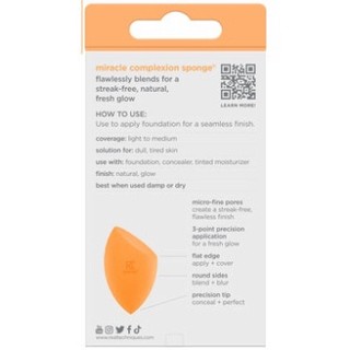 Mút Tán Kem Nền Real Techniques MIRACLE COMPLEXION SPONGE Màu Cam