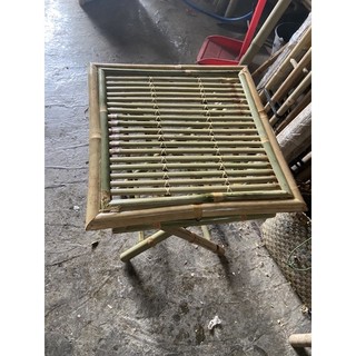 Bàn tre vuông xếp phủ bóng kỹ 50*50 cao 55cm.