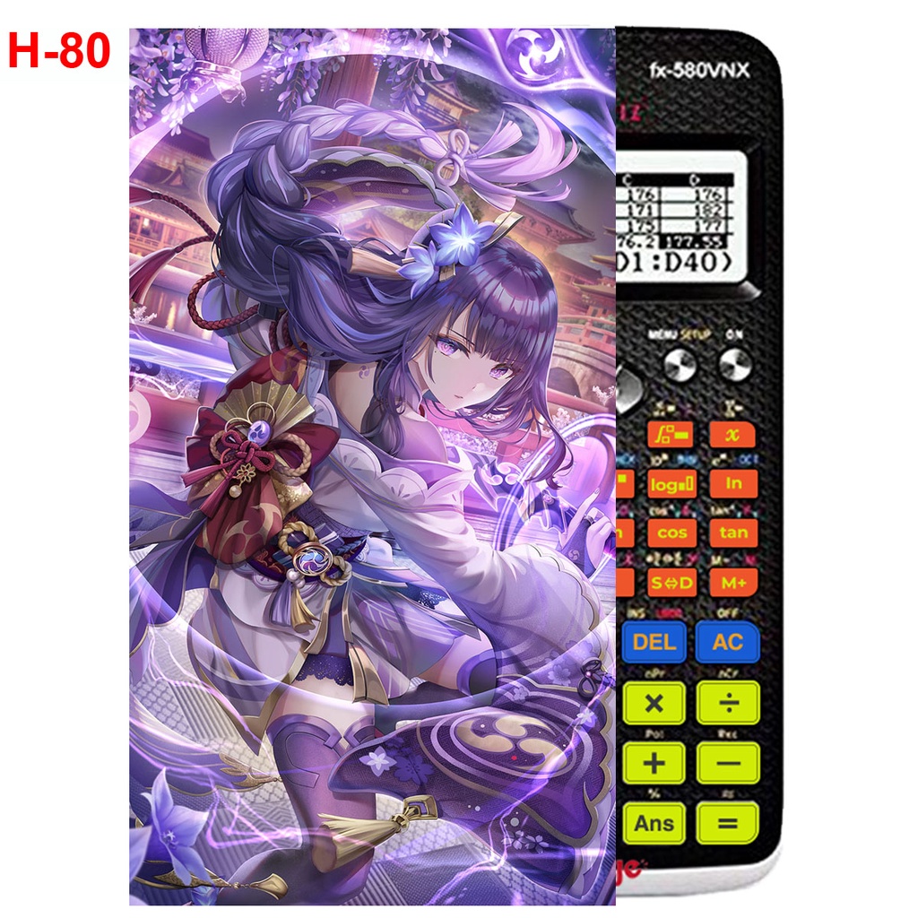 Decal Máy tính CASIO fx570, fx580, ...anime Gemshin Impact
