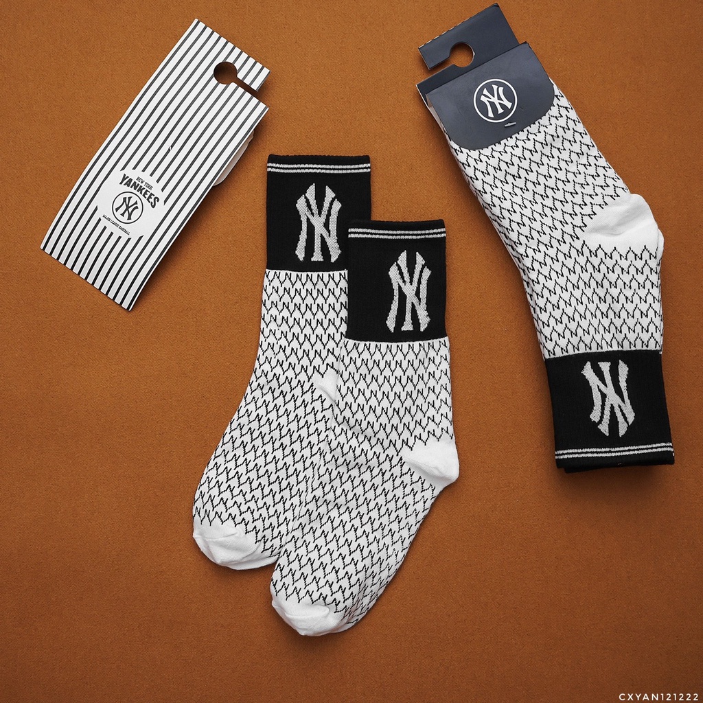 [ CAO CẤP ] Full Set 2 đôi vớ/tất thể thao cổ cao dệt kim dày dặn, thông thoáng 121222