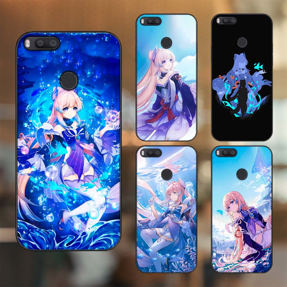 Ốp lưng Xiaomi Mi A1, Mi 5X viền đen in hình Sangonomiya Kokomi Genshin Impact