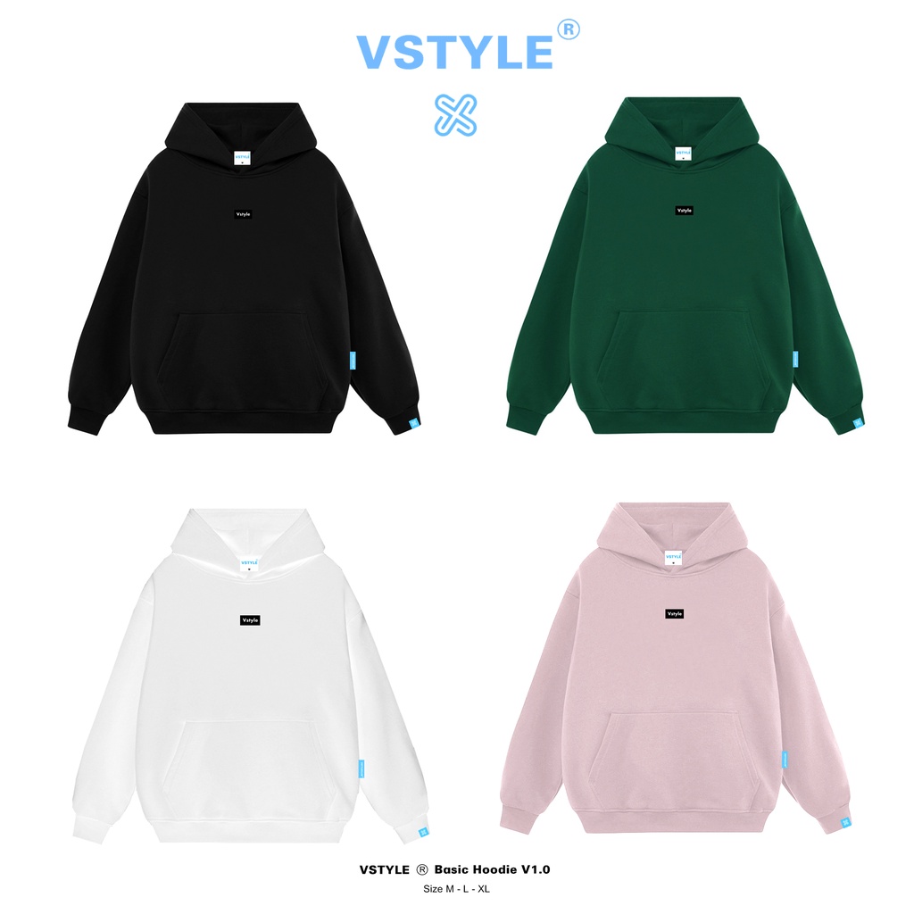 (FULL BOX) Áo Hoodie Basic Logo Vstyle Unisex LocalBrand V001