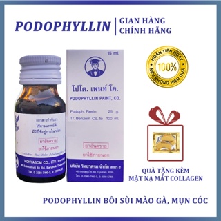 Dung Dịch Podophyllin 25% Thái Lan Đánh Bay Sùi Mào Gà Nhanh Chóng An Toàn - Hàng Chuẩn Nồng Độ Không Pha Loãng - 15ml