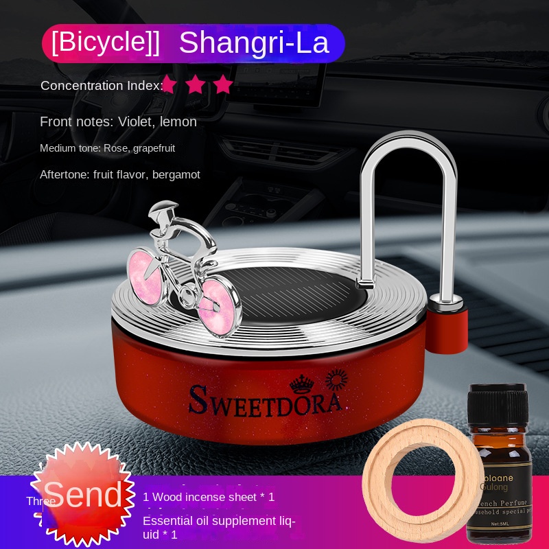 Máy Khuếch Tán Tinh Dầu Xoay Năng Lượng Mặt Trời Trang Trí Nội Thất Xe Hơi