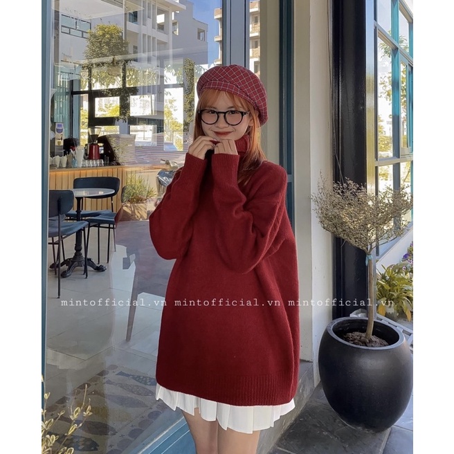 ÁO LEN CỔ CAO - MINT_STUDIOO