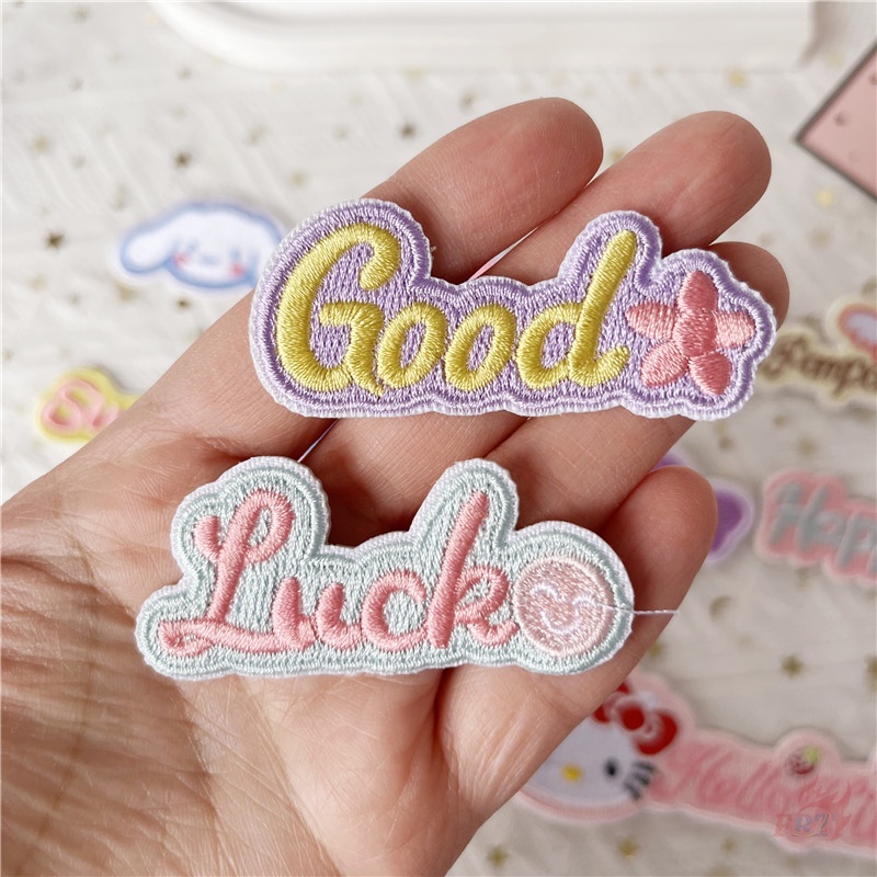 ✿ Miếng Dán Tự Dính Họa Tiết Kuromi / Melody / Cinnamoroll Ngọt Ngào Dễ Thương ✿ 1 Miếng Vá Quần Áo DIY Hình Hoạt Hình S.a.n.r.i.o