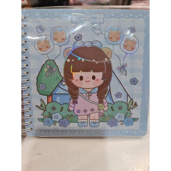 Sổ lò xo hoạt hình  15 x 15cm, giấy đẹp tặng 1 trang sticker lớn, mã SCM-03 cực đáng yêu