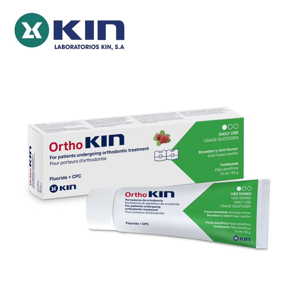 Kem Đánh Răng Ortho Kin Cho Răng Niềng, Chỉnh Nha Chăm Sóc Chuyên Biệt 75ml