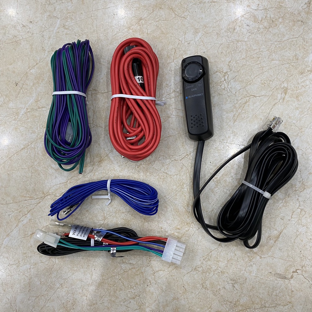 Dây loa + khiển âm lượng zin cho loa sub gầm ghế Blaupunkt mới 100%