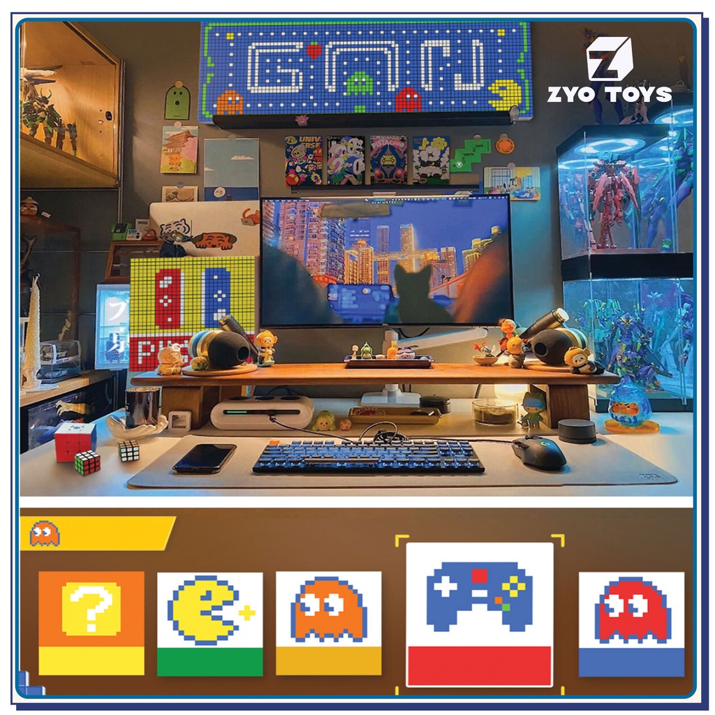 Rubik 3x3 Gan Mosaic - Đồ Chơi Trí Tuệ Xếp Hình - Khối Lập Phương 3 Tầng Trang Trí Phòng Học- Zyo Toys