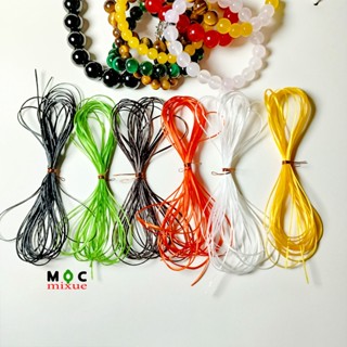 Dây xâu vòng đá chun co giãn 3 m siêu bền siêu đàn hồi kèm kim gập xâu vòng phong thủy làm vòng handmade Mộc mixue