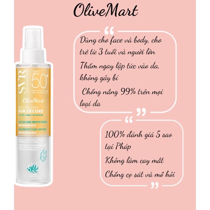 Xịt Chống Nắng SVR ESSS LSF 50+ 200ml