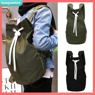 HY/ Ba lô dây rút vải canvas cỡ lớn thời trang cho nam