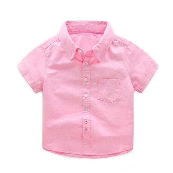 Áo sơ mi cotton SOFFNY thiết kế đơn giản thời trang mùa thu 2019 cá tính dành cho bé trai