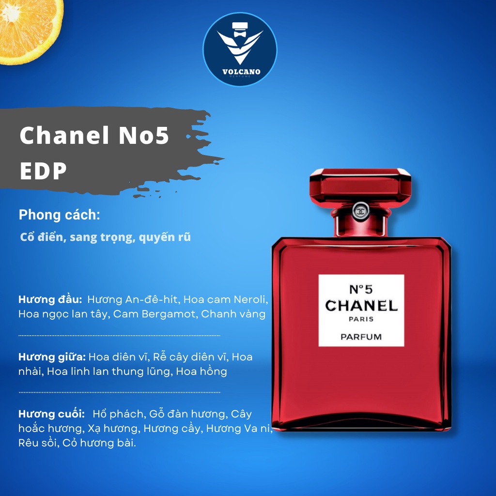 Nước hoa nữ N5 đỏ hương thơm lôi cuốn bí ẩn lưu hương lâu dầu thơm cho nữ