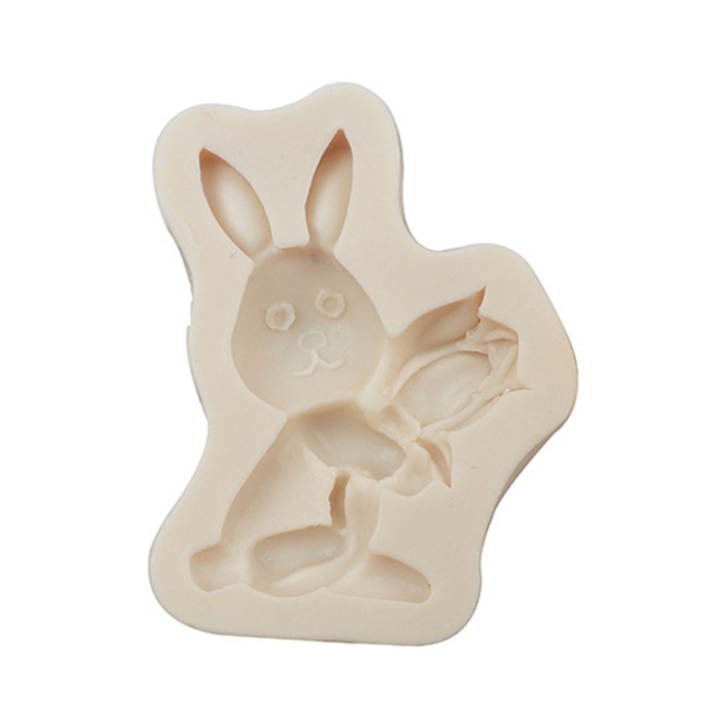 Khuôn Silicone Làm Bánh Tạo Hình Thỏ Phục Sinh Độc Đáo Tiện Dụng
