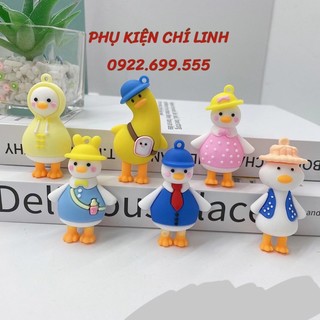 Bộ 8 móc khoá chú vịt cute siêu dễ thương