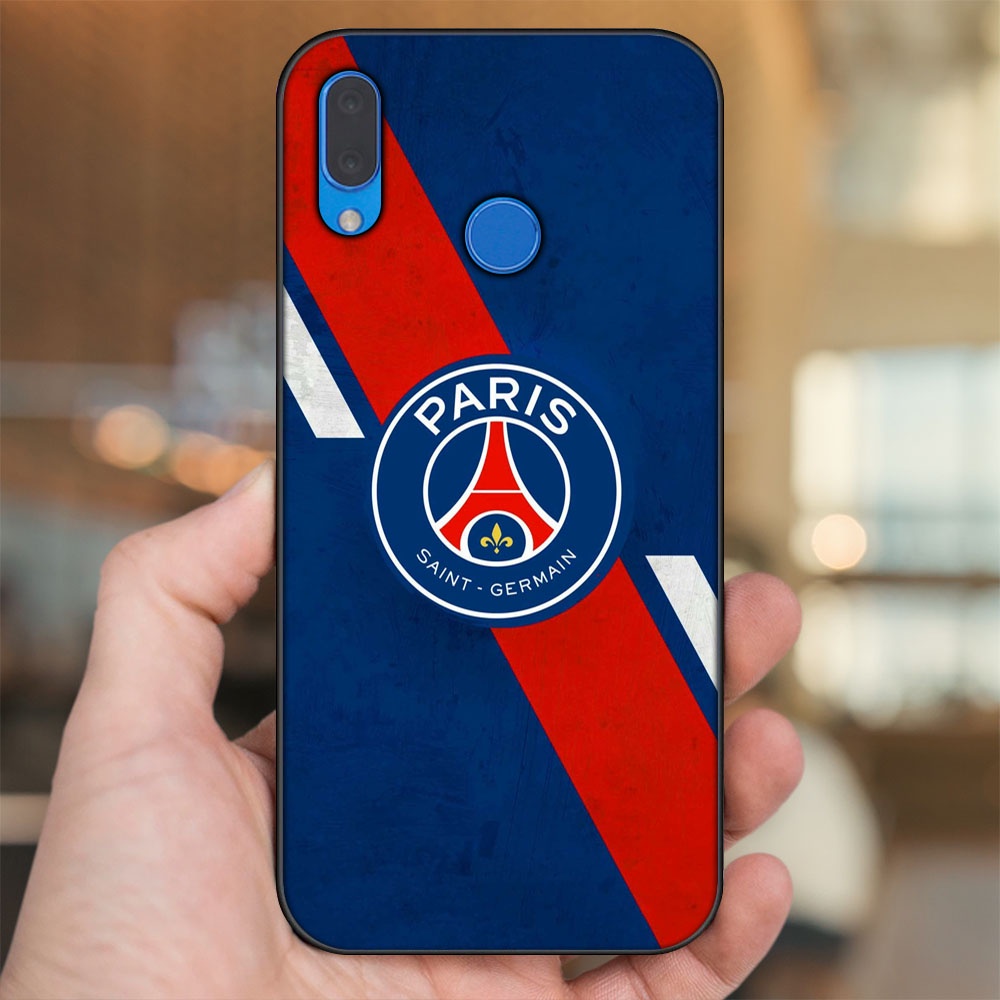 Ốp lưng Huawei Nova 3, Nova 3i, Nova 3e, P20 Lite viền đen in hình CLB Bóng Đá PSG Paris Saint Germain