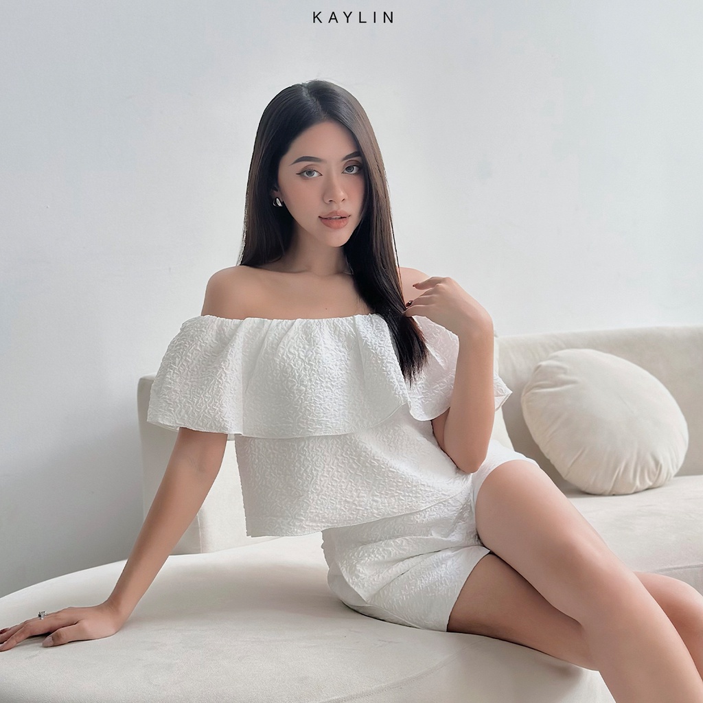 Set KAYLIN áo trễ vai phối quần đùi phong cách N1900