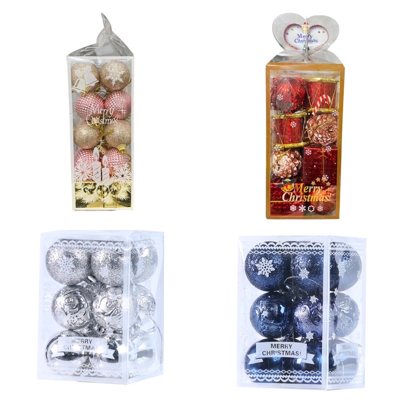 Set phụ kiện trang trí giáng sinh, trang trí Noel, trang trí cây thông Noel