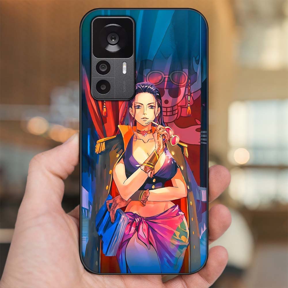 Ốp lưng Xiaomi 12T Pro viền đen in hình Nico Robin One Piece Đảo Hải Tặc