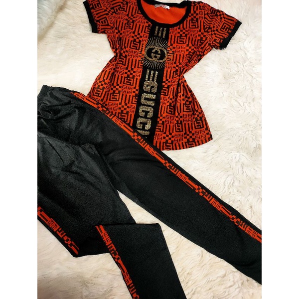 Bộ tay ngắn quần dài thun thái xịn phối cotton đính đá sale