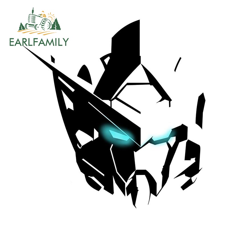 Earlfamily 13cm x 12.6cm gundam funny car sticker chống thấm nước scratch-proof car phụ kiện xe máy vinyl đề can máy tính xách tay