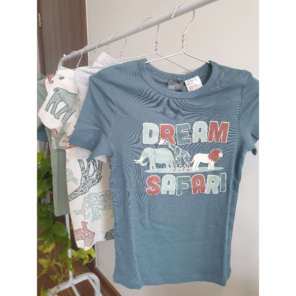 Giá gốc 50$ Set 3 Bộ Đồ Đùi Thun Cotton Bé Trai Tay Ngắn Cổ Tròn Co Giãn Thấm Hút 4 6 8 10 years F167