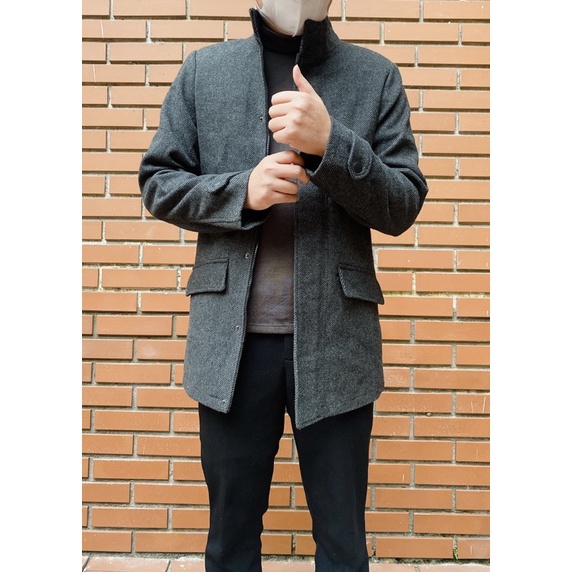 Áo dạ nam dáng vừa xuất dư xịn