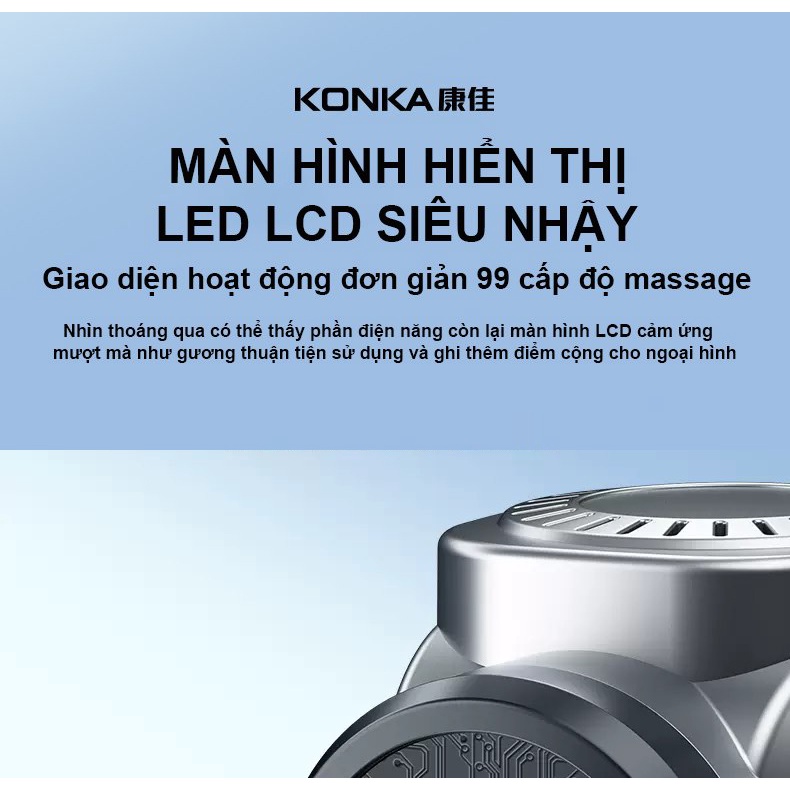 Máy Massage Cầm Tay Cao Cấp KONKA A7 - Bản Nâng Cấp Cho Vận Động Viên, Gymmer , Người Tập Thể Thao Chuyên Nghiệp