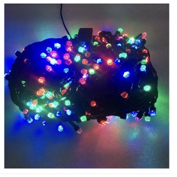 Dây led nháy đa sắc kim cương 10M, 50M  trang trí lễ tết Noel tiệc mừng, ngoài trời