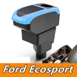 Hộp tỳ tay xe Ford Ecosport cao cấp tích hợp USB lắp đặt dễ dàng Hộp bảo quản 2 lớp ô tô tay hộp nội thất ô tô sửa đổi phụ kiện hộp bảo quản ô tô