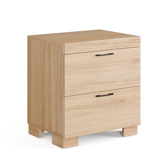 ENRIQUE, Tủ đầu giường 2 ngăn kéo DRA_118, 53x40x58cm, kệ đầu giường Scandi Home