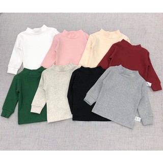 áo nỉ cotton cổ 3p bé trai bé gái
