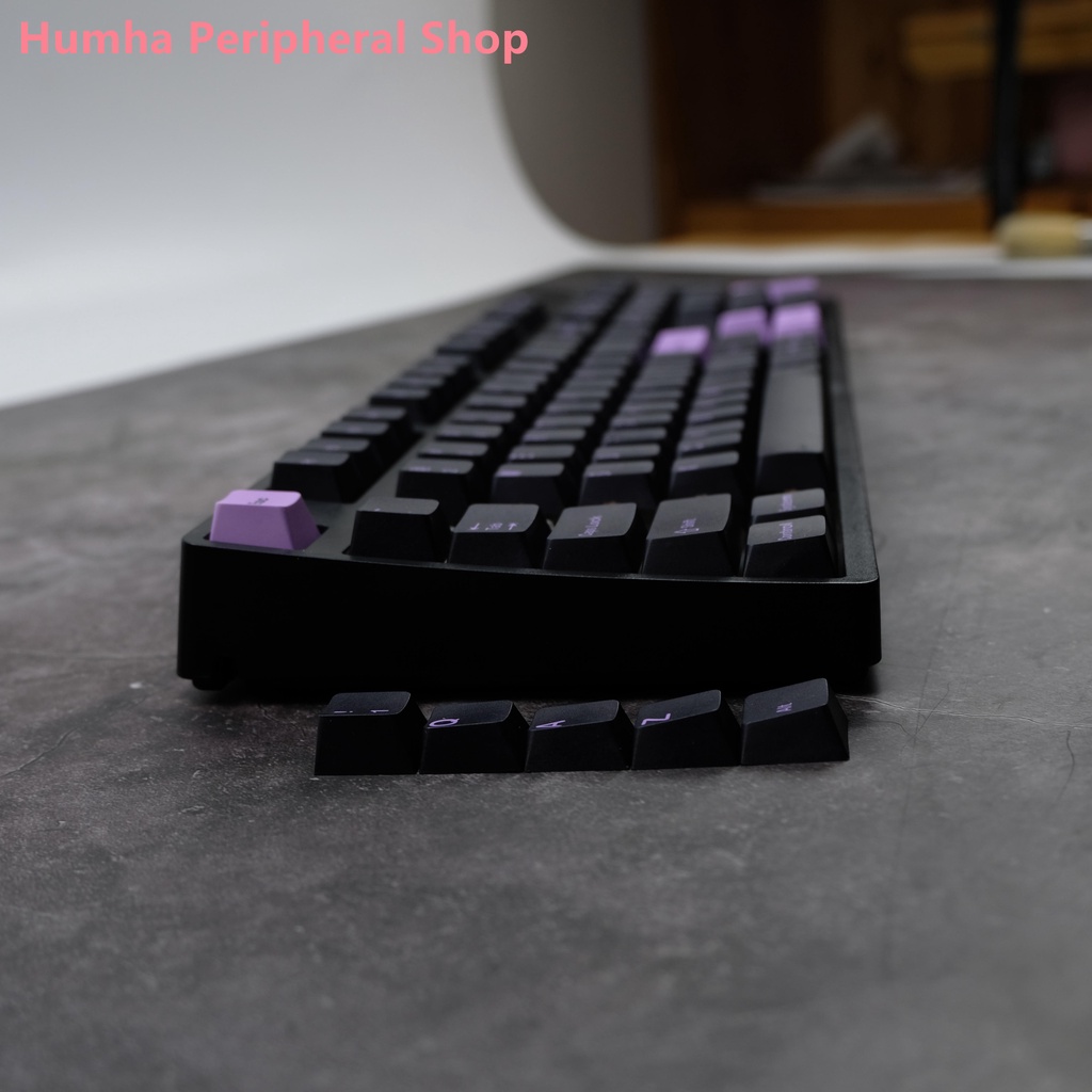 Bàn Phím Cơ Humha Lilac 140 Phím Màu Đen Chất Liệu PBT