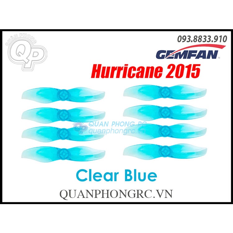4 Cặp Cánh 2 Lá 2 inch GEMFAN Hurricane 2015 2-Blade Propellers 1.5mm Hole