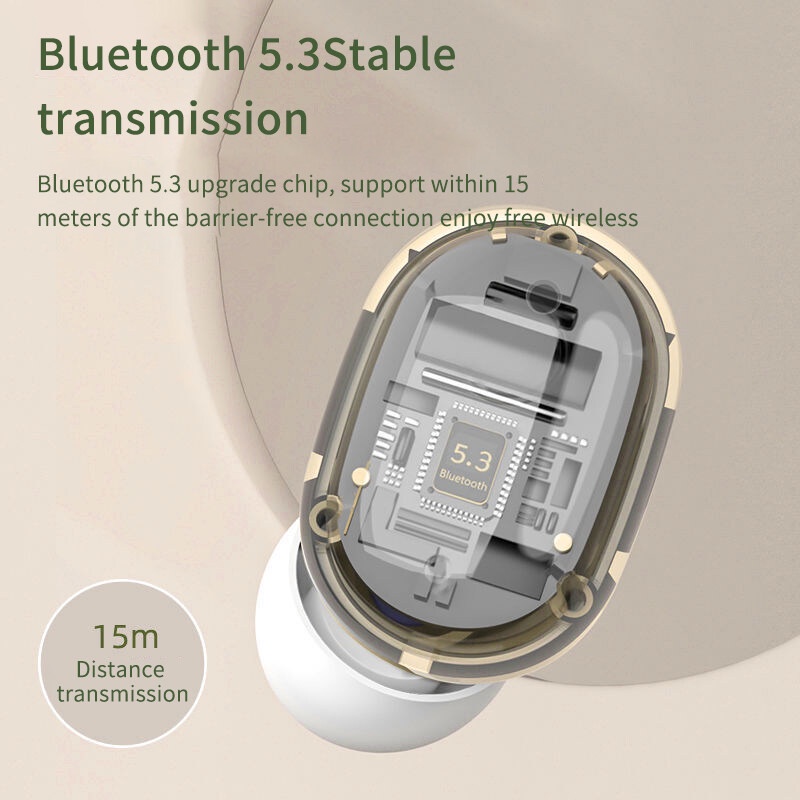 Tai Nghe Nhét Tai Bluetooth E8s 5.3 Mini Vitog Chống Nước Giảm Tiếng Ồn Thông Minh Cho Samsung Huawei Xiaomi