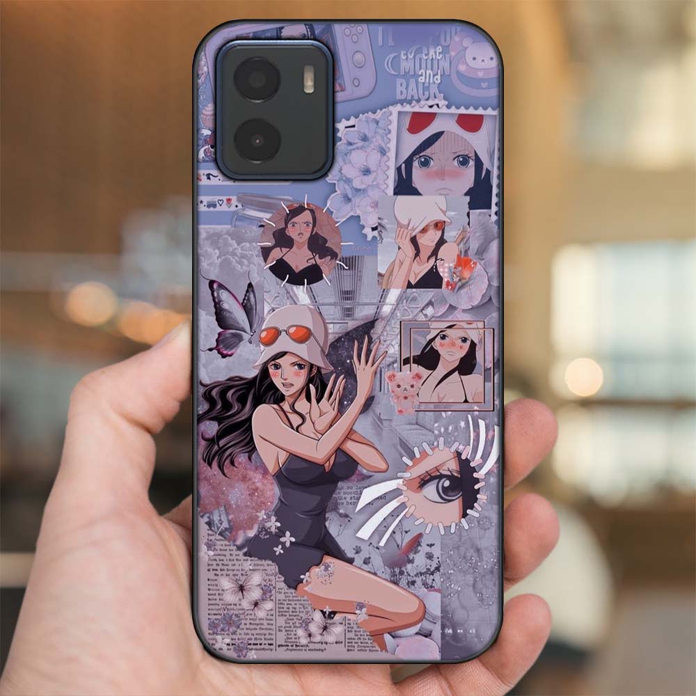 Ốp lưng Vivo Y15s, Y15a viền đen in hình Nico Robin One Piece Đảo Hải Tặc