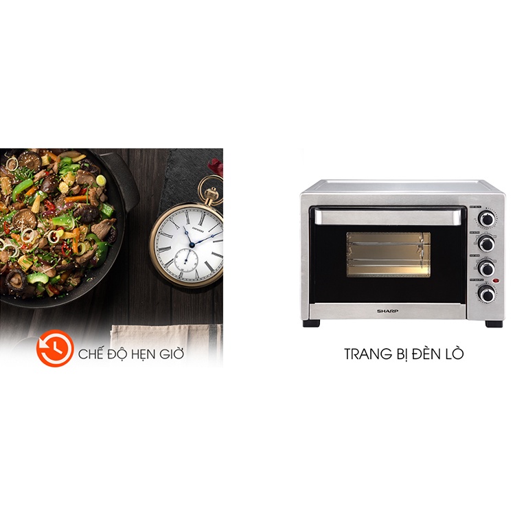 Lò nướng điện Sharp EO-A324RCSV-ST 32 lít - Hàng chính hãng