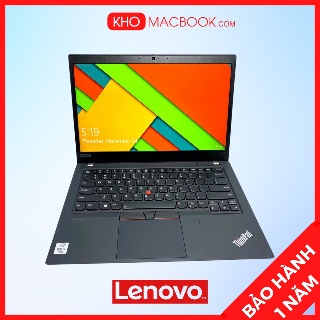 Laptop Lenovo Thinkpad T14 Core i7-10510U l RAM 16G l SSD 256G l Màn 14' FHD   Hàng Mỹ Đẹp 99%