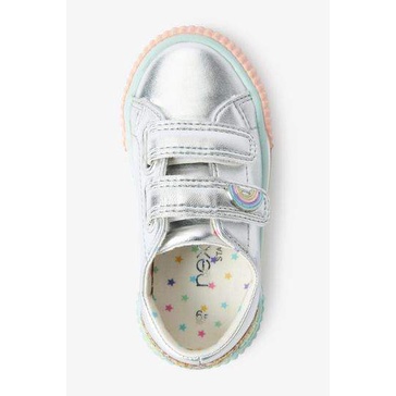 Giày bé gái ánh bạc họa tiết cầu vồng, hàng xuất xịn